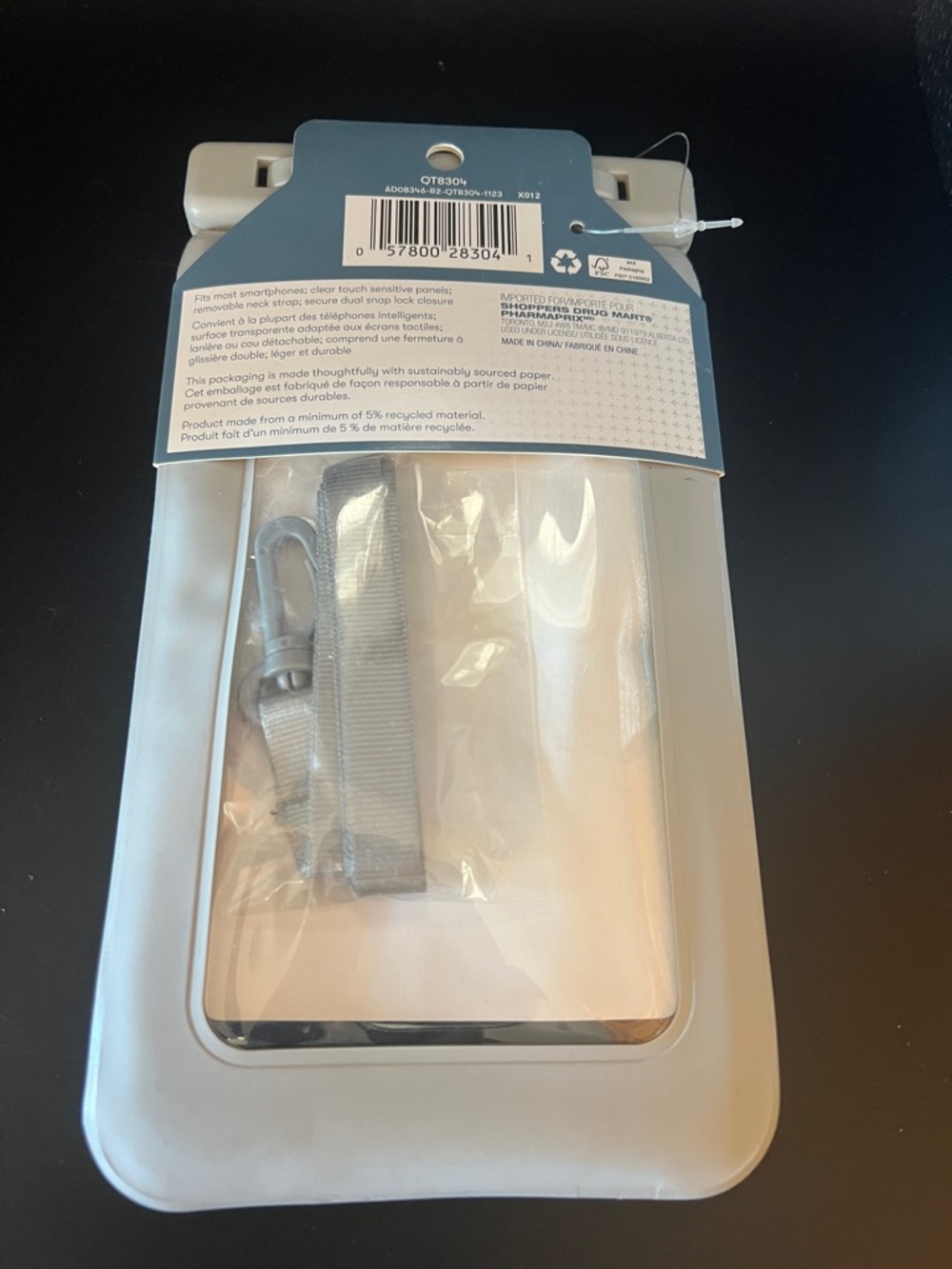 NWT - Quo White Waterproof Floatable Phone Pouch - Picture 2 of 2